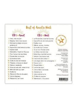 Face arrière Coffret 2 CD N°62 - Best of Avent et Noël - Chants de l'Emmanuel